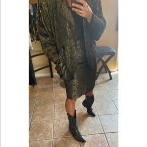 VINTAGE 80s EMILIO PARIS 2 piece set sz 4/6